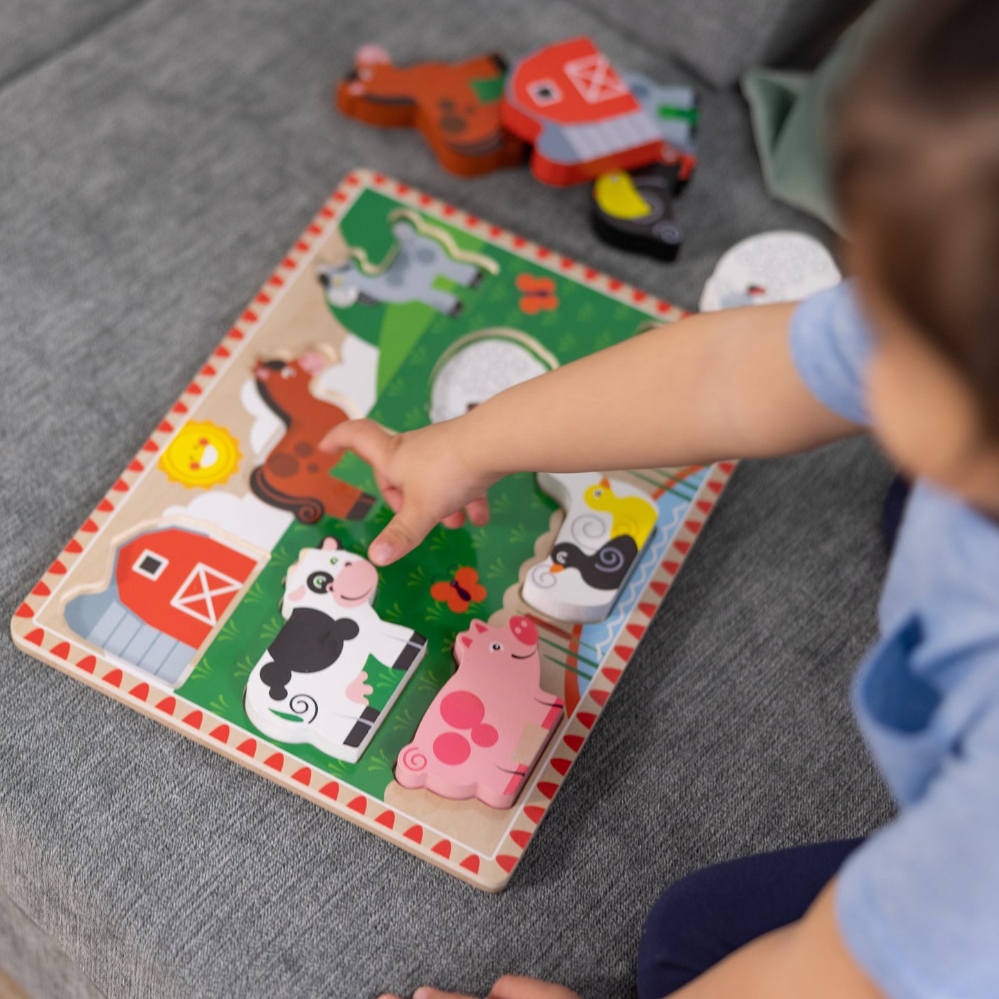 Farm Animals Chunky Puzzle - 8 Pieces