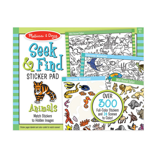 Seek & Find Sticker Pad – Animals