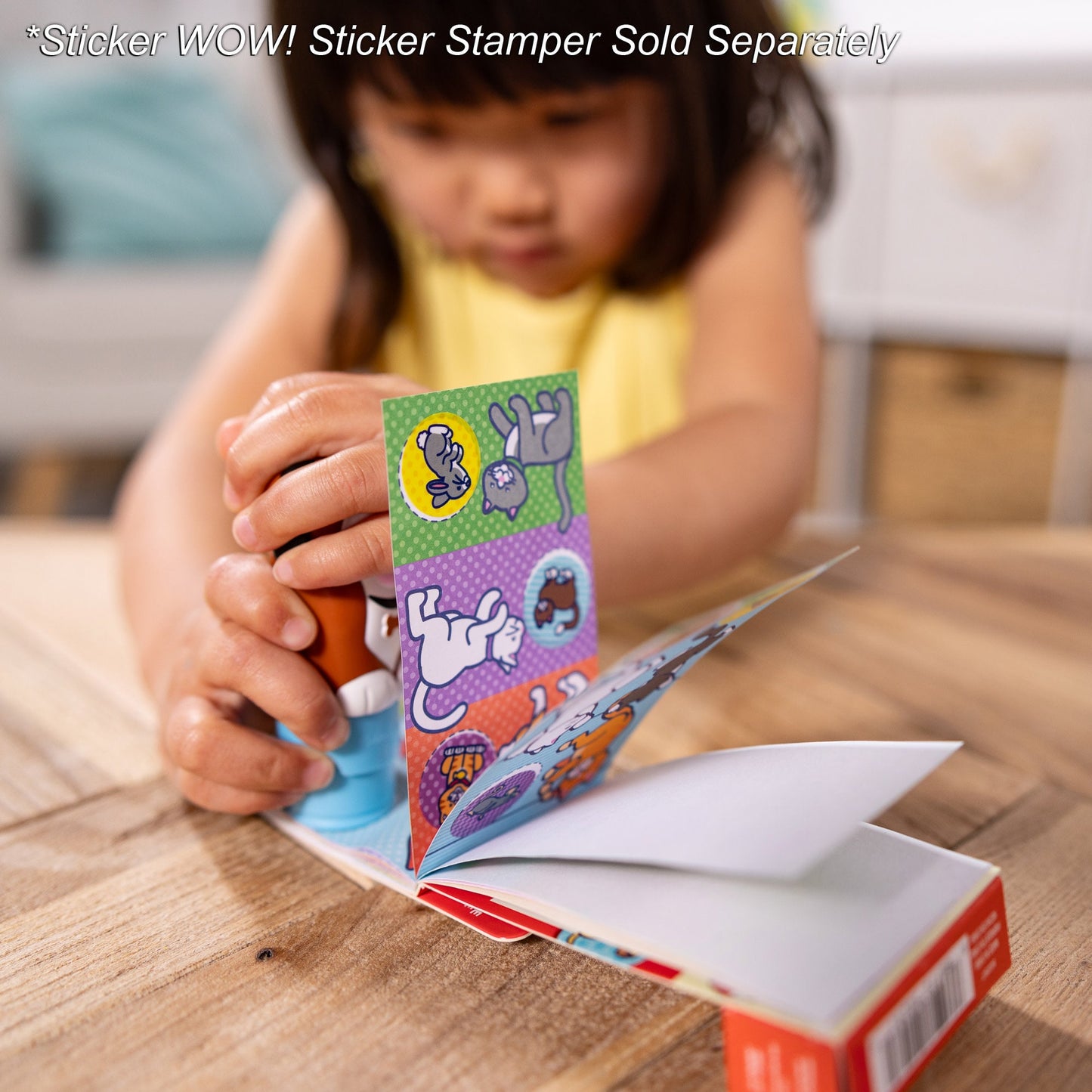 Sticker WOW!® Mini Activity Pad & Refill Stickers - Pets (200+ Stickers, Stamper Not Included)