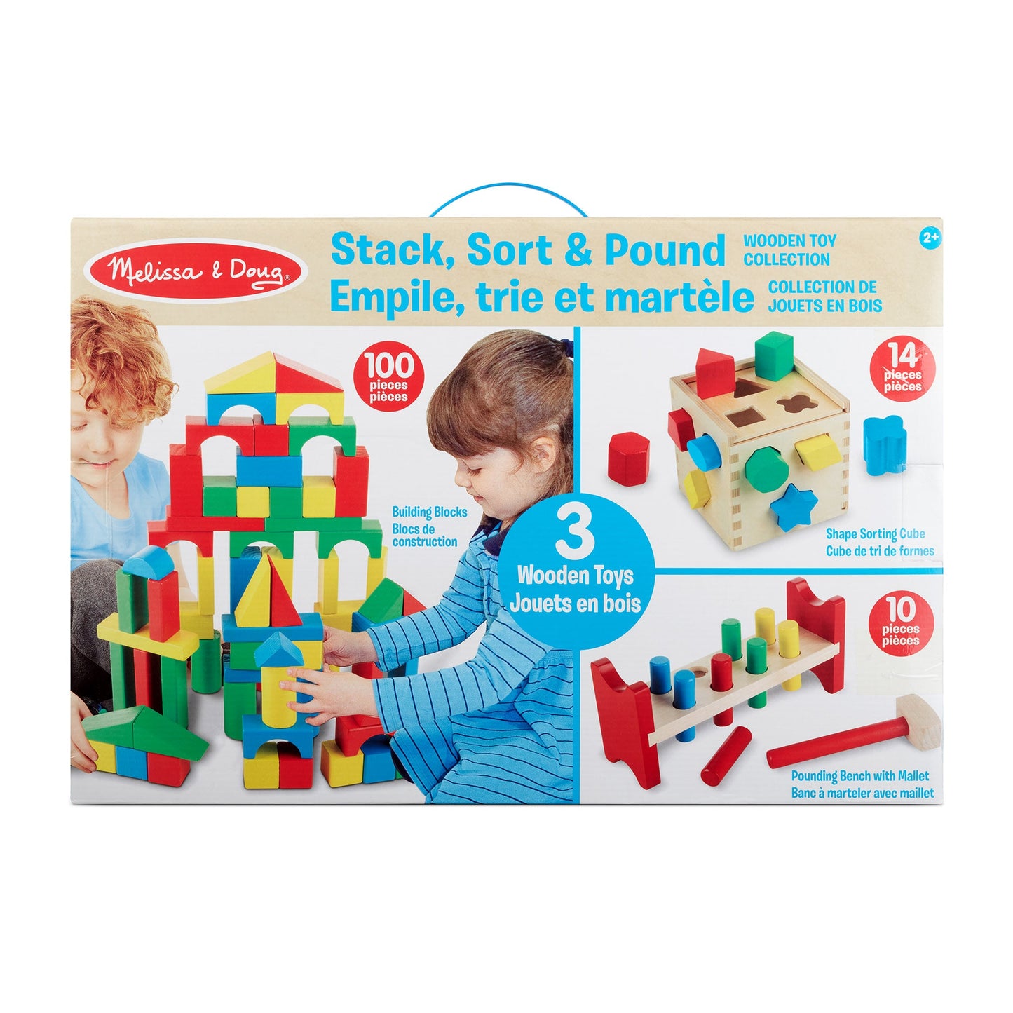 Stack, Sort & Pound Wooden Toy Collection