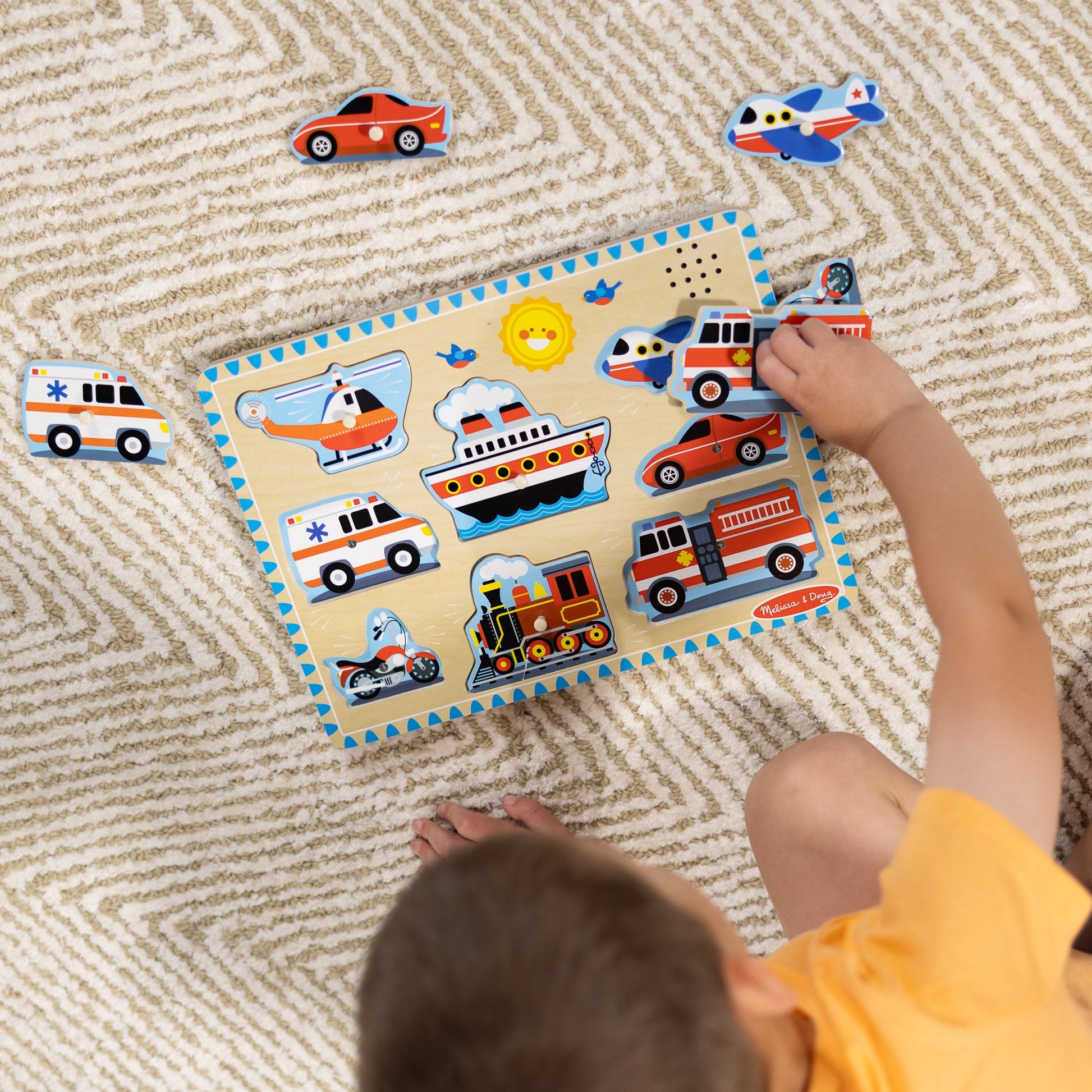 Vehicles Sound Puzzle - 8 Pieces