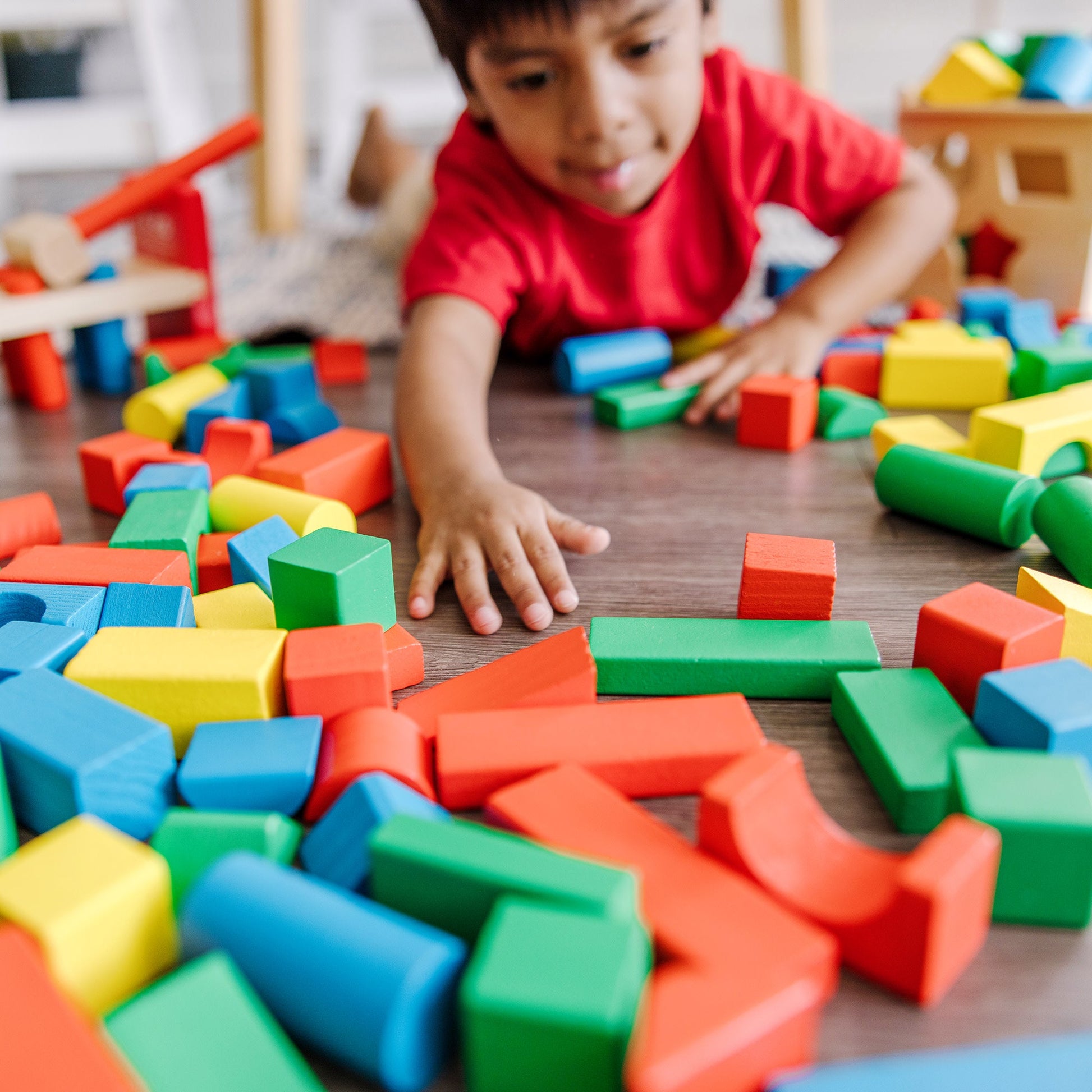 Stack, Sort & Pound Wooden Toy Collection