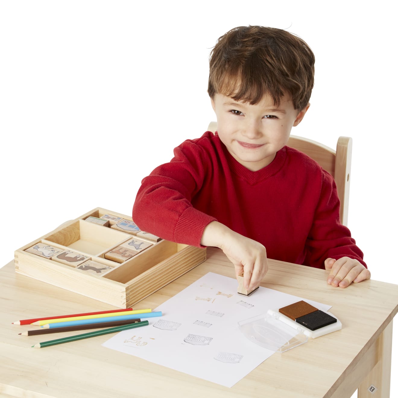 Wooden Stamp Set - Horses
