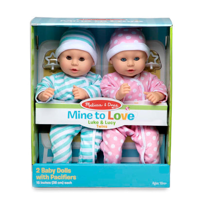 Mine to Love Twins Luke & Lucy Dolls