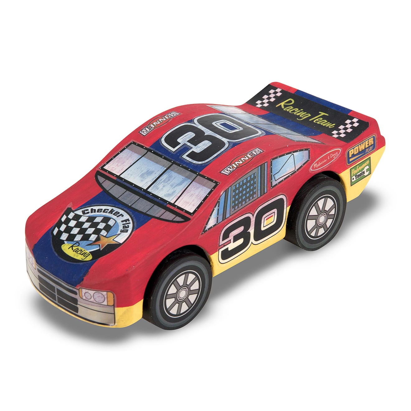 Decorate-Your-Own Wooden Race Car