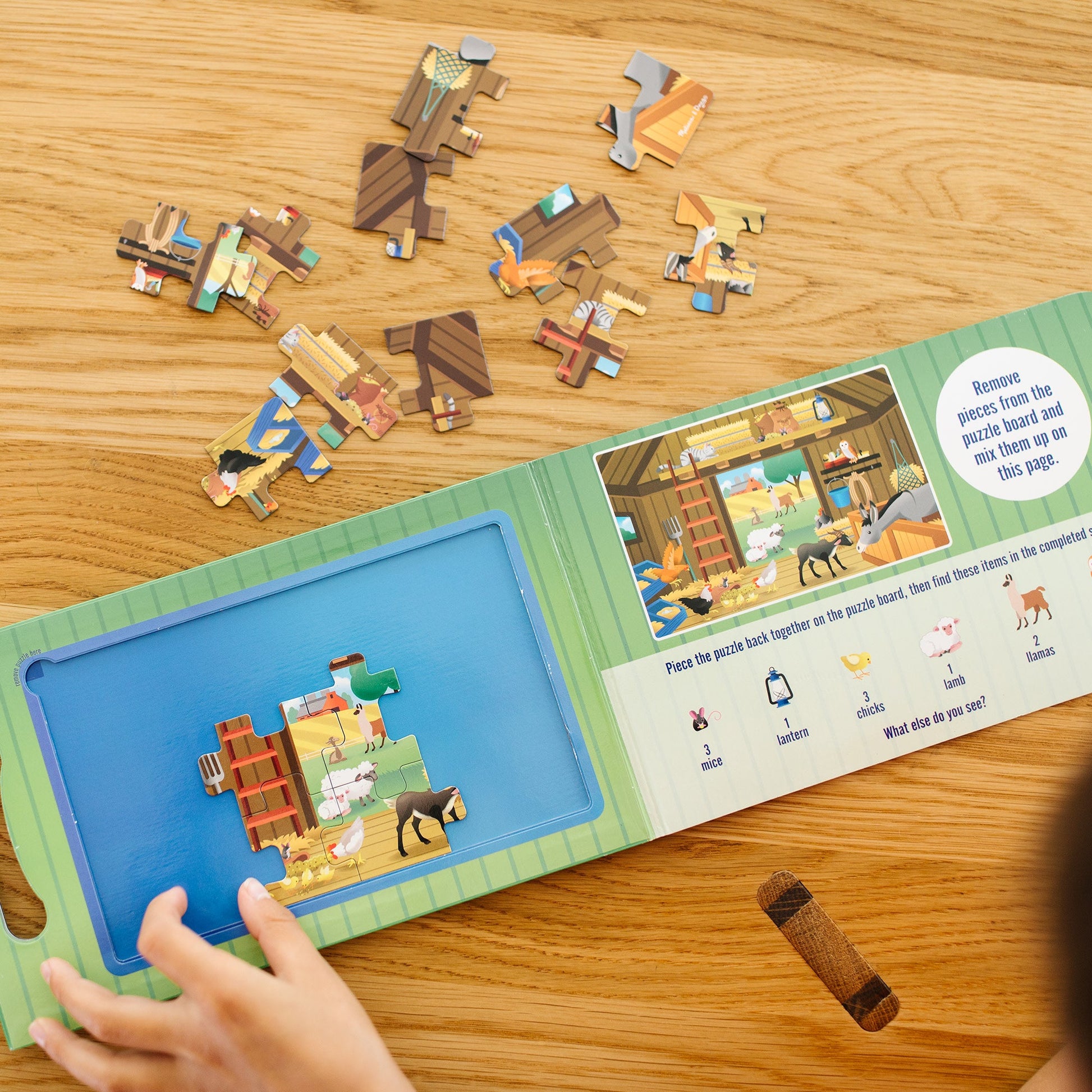 Take-Along Magnetic Jigsaw Puzzles – On the Farm