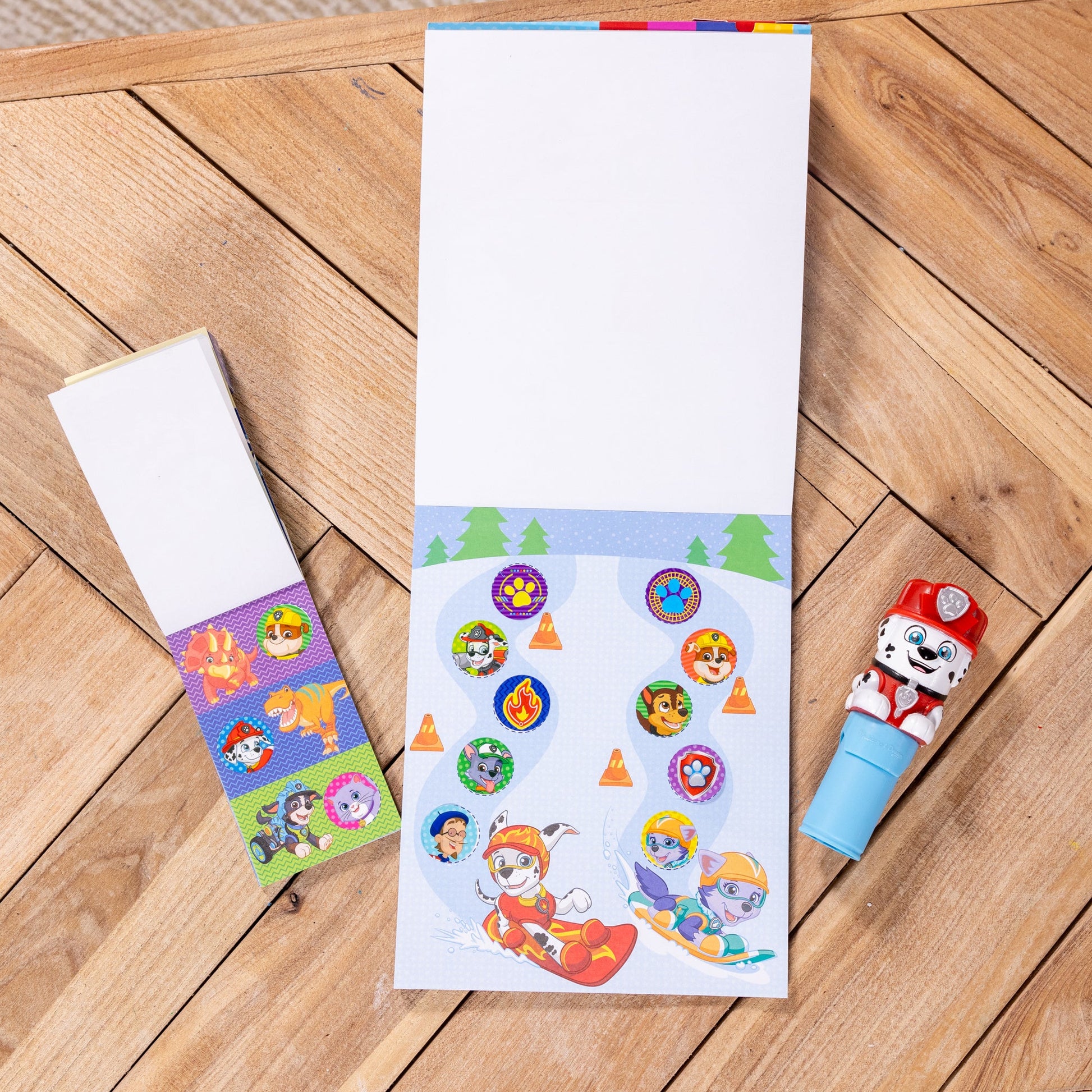 Sticker WOW!™ PAW Patrol Marshall Bundle: Activity Pad & Sticker Stamper + Mini Activity Pad and 200 Refill Stickers