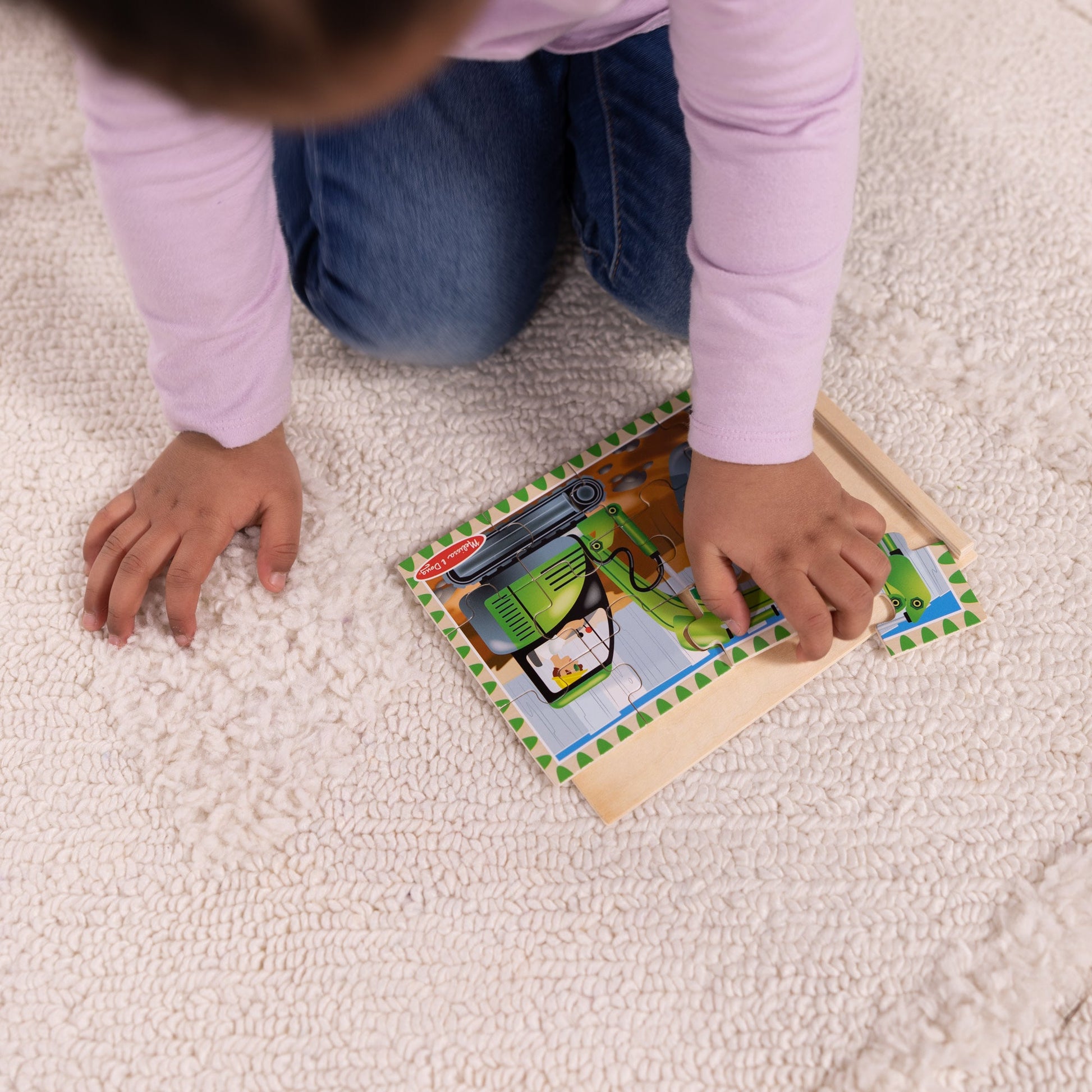 Wooden Jigsaw Puzzles in a Box - Construction