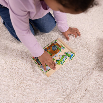 Wooden Jigsaw Puzzles in a Box - Construction