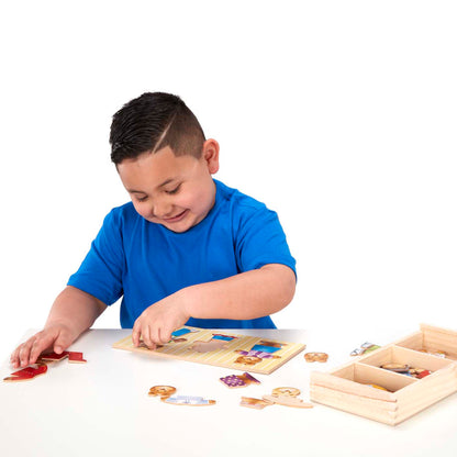 Bear Family Dress-Up Puzzle - 45 Pieces