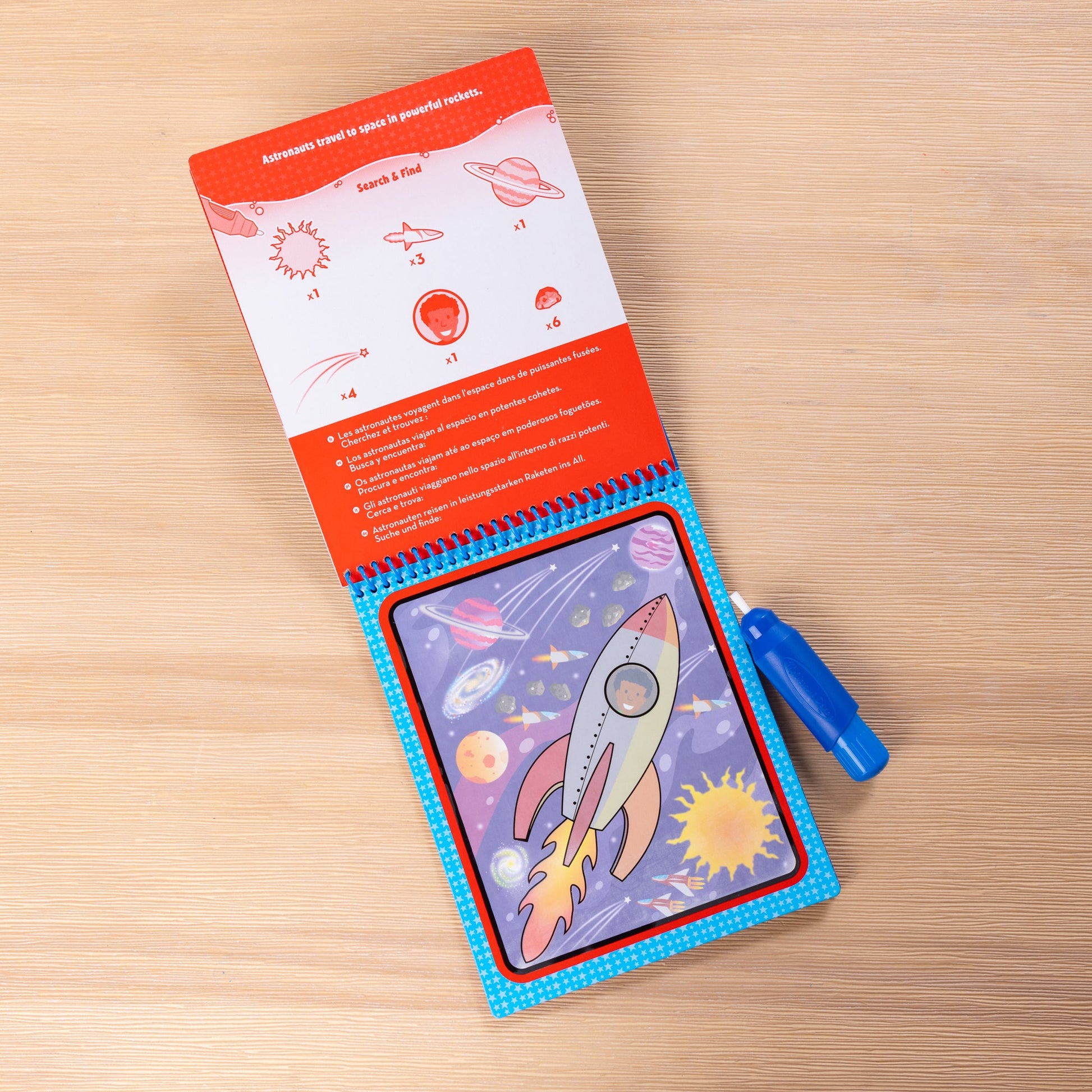 Water Wow! Space Water-Reveal Pad – On the Go Travel Activity