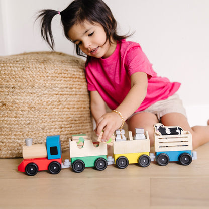Wooden Farm Train