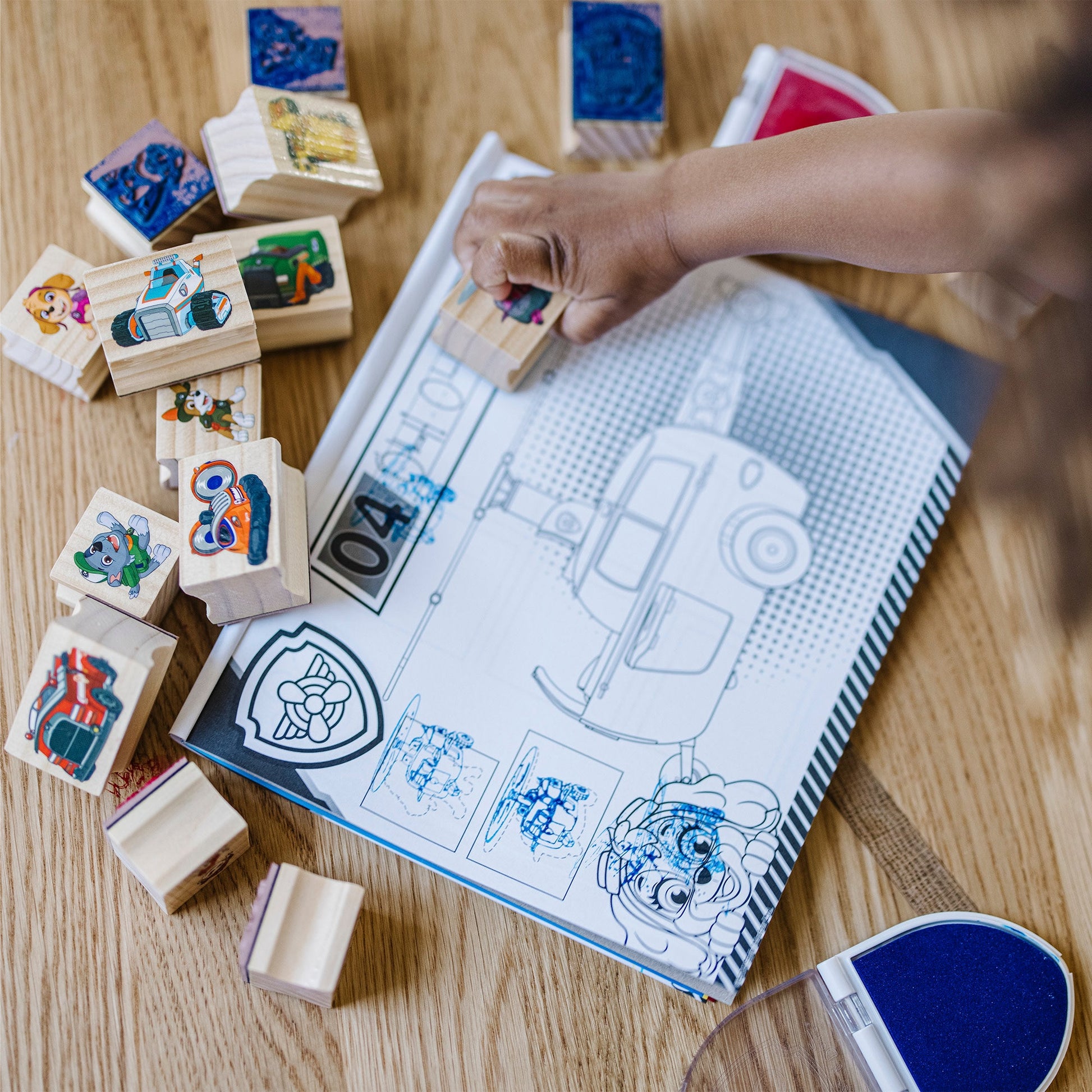 PAW Patrol Wooden Stamps Activity Set